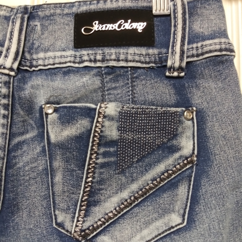 Jeans Colony Skinny Stretch Light Wash Jeans - Picture 7 of 8